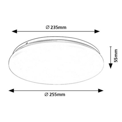 Rabalux - LED Stropné svietidlo LED/12W/230V 4000K 25 cm