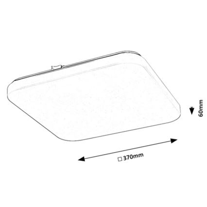 Rabalux - LED Stropné svietidlo LED/24W/230V 3000K 37x37 cm