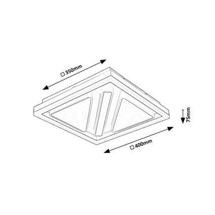 Rabalux - LED Stmievateľné stropné svietidlo LED/73W/230V + diaľkové ovládanie