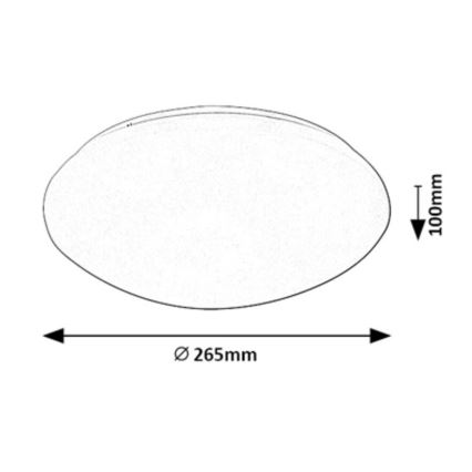 Rabalux - LED Stropné svietidlo so senzorom LED/12W/230V IP44 4000K
