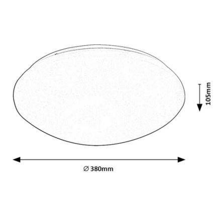 Rabalux - LED Stropné svietidlo so senzorom LED/24W/230V IP44 4000K