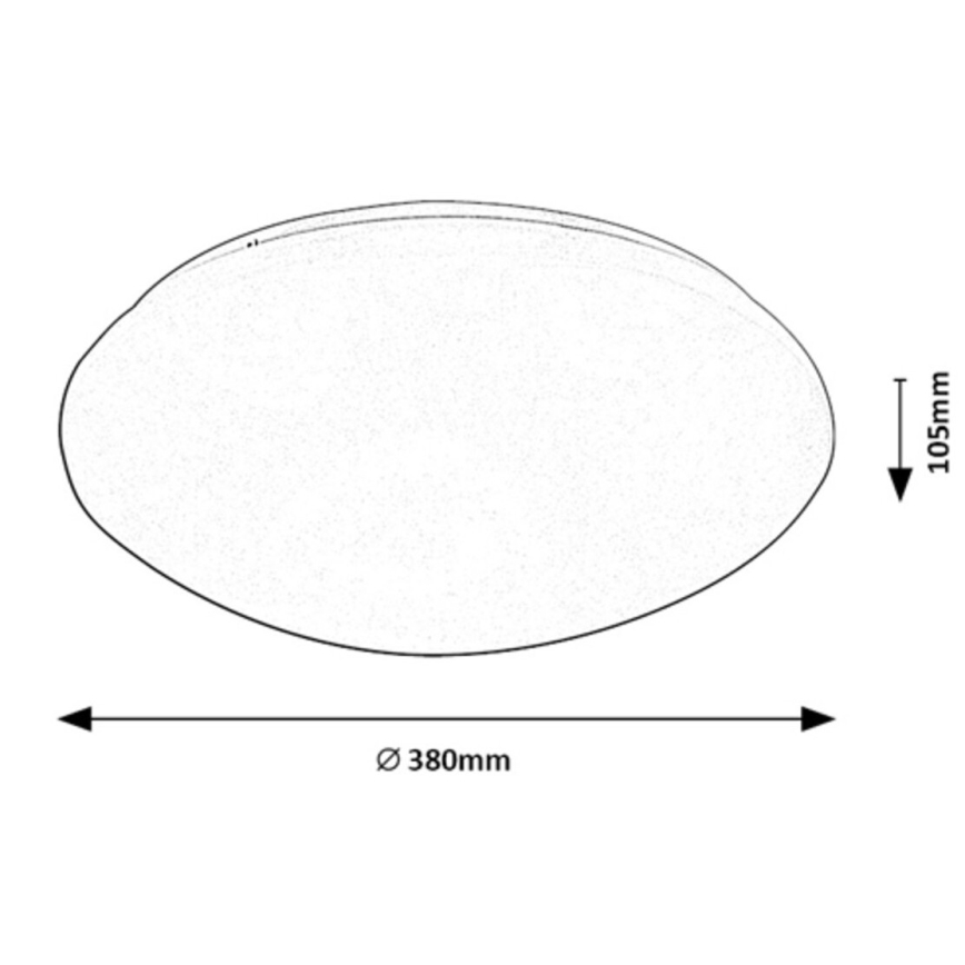 Rabalux - LED Stropné svietidlo so senzorom LED/24W/230V IP44 4000K