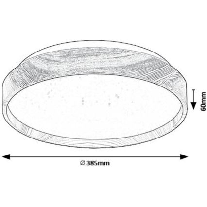 Rabalux - LED Stropné svietidlo LED/24W/230V 3000K pr. 38 cm