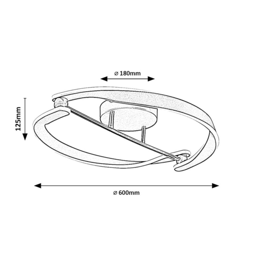 Rabalux - LED stropné svietidlo LED/40W/230V 3000K pr. 60 cm