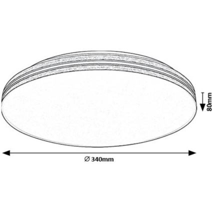 Rabalux - LED Stropné svietidlo LED/18W/230V 4000K pr. 34 cm