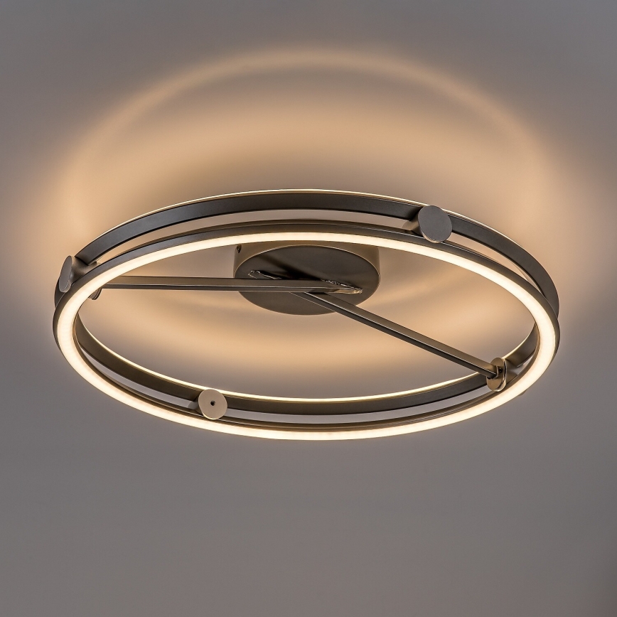 Rabalux - LED Stmievateľné stropné svietidlo LED/60W/230V 3000-6500K pr. 50 cm šedá + diaľkové ovládanie