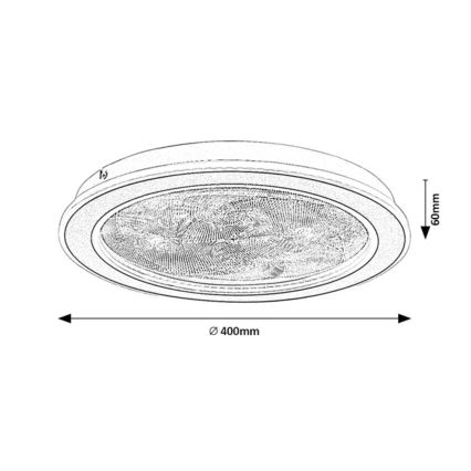 Rabalux - LED stmievateľné stropné svietidlo LED/24W/230V 3000-6500K pr. 40 cm + diaľkové ovládanie