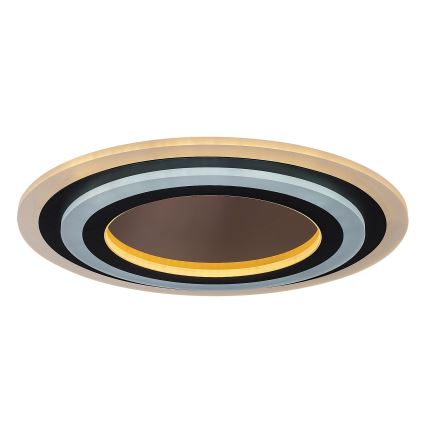 Rabalux - LED Stmievateľné stropné svietidlo LED/56W/230V 3000/4000/6000K matný chróm/čierna + diaľkové ovládanie