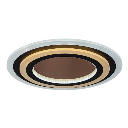 Rabalux - LED Stmievateľné stropné svietidlo LED/56W/230V 3000/4000/6000K matný chróm/čierna + diaľkové ovládanie