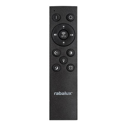 Rabalux - LED Stmievateľné stropné svietidlo LED/56W/230V 3000/4000/6000K matný chróm/čierna + diaľkové ovládanie