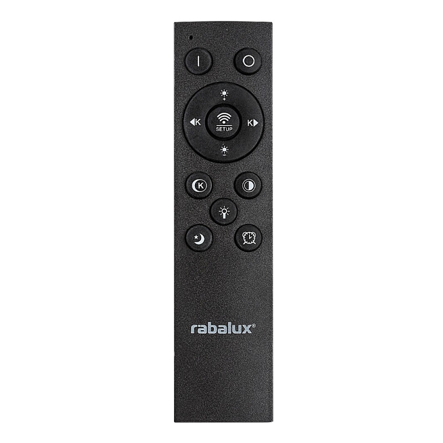 Rabalux - LED Stmievateľné stropné svietidlo LED/56W/230V 3000/4000/6000K matný chróm/čierna + diaľkové ovládanie