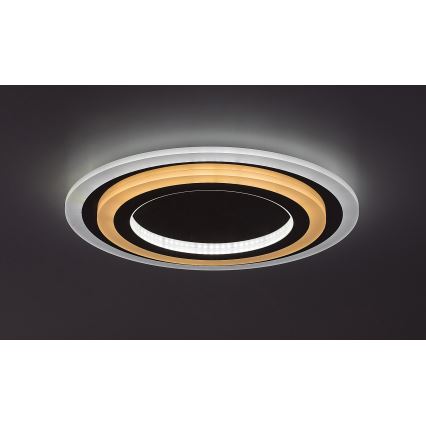 Rabalux - LED Stmievateľné stropné svietidlo LED/56W/230V 3000/4000/6000K matný chróm + diaľkové ovládanie