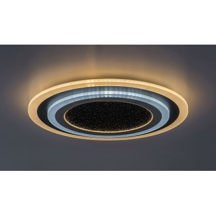 Rabalux - LED Stmievateľné stropné svietidlo LED/56W/230V 3000/4000/6000K čierna + diaľkové ovládanie