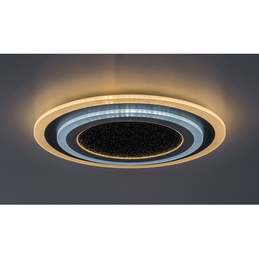 Rabalux - LED Stmievateľné stropné svietidlo LED/56W/230V 3000/4000/6000K čierna + diaľkové ovládanie