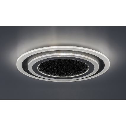 Rabalux - LED Stmievateľné stropné svietidlo LED/56W/230V 3000/4000/6000K čierna + diaľkové ovládanie