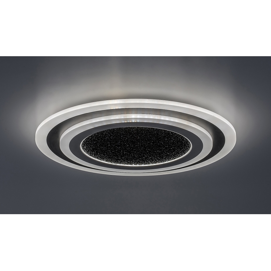 Rabalux - LED Stmievateľné stropné svietidlo LED/56W/230V 3000/4000/6000K čierna + diaľkové ovládanie