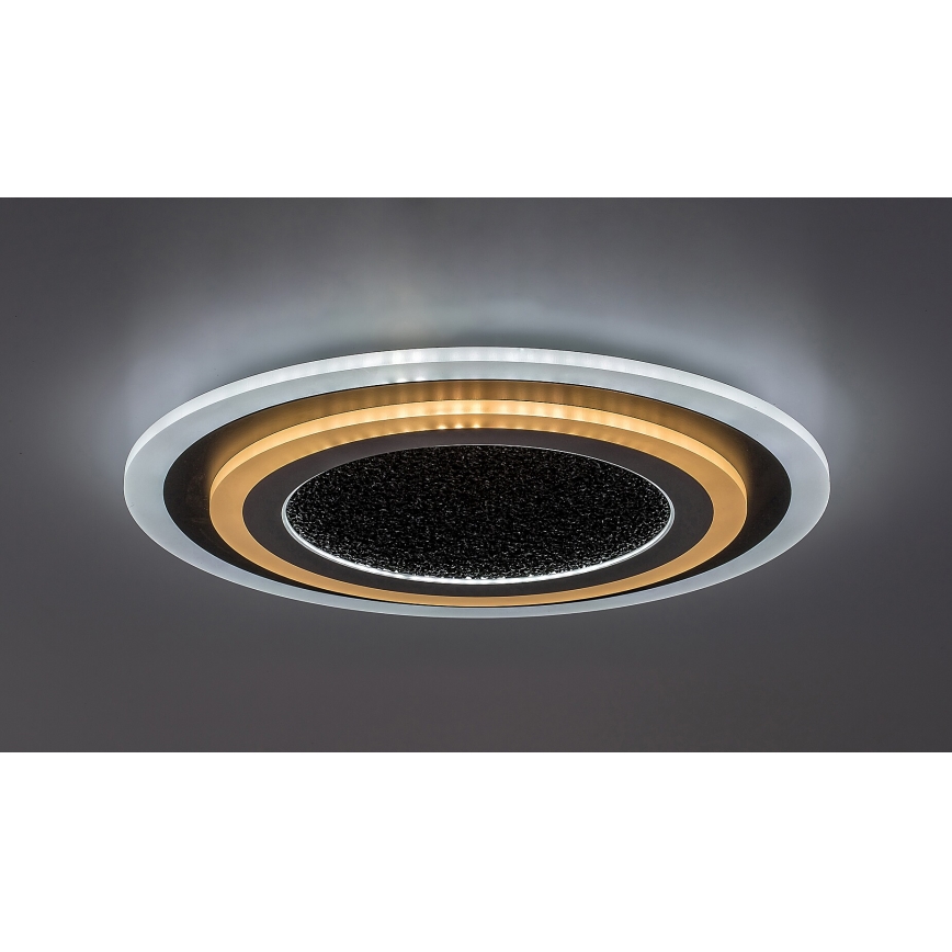 Rabalux - LED Stmievateľné stropné svietidlo LED/56W/230V 3000/4000/6000K čierna + diaľkové ovládanie