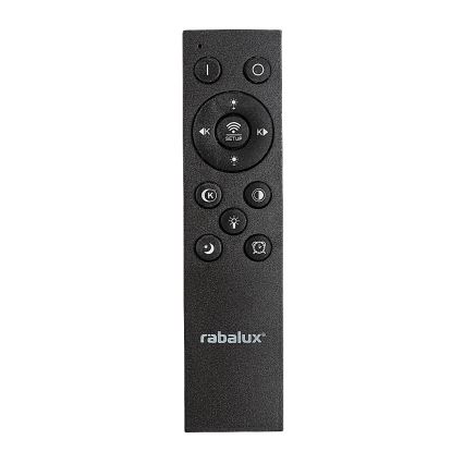 Rabalux - LED Stmievateľné stropné svietidlo LED/56W/230V 3000/4000/6000K čierna + diaľkové ovládanie