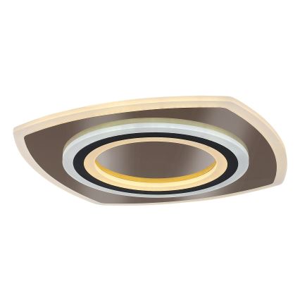 Rabalux - LED Stmievateľné stropné svietidlo LED/60W/230V 3000/4000/6000K matný chróm/čierna + diaľkové ovládanie