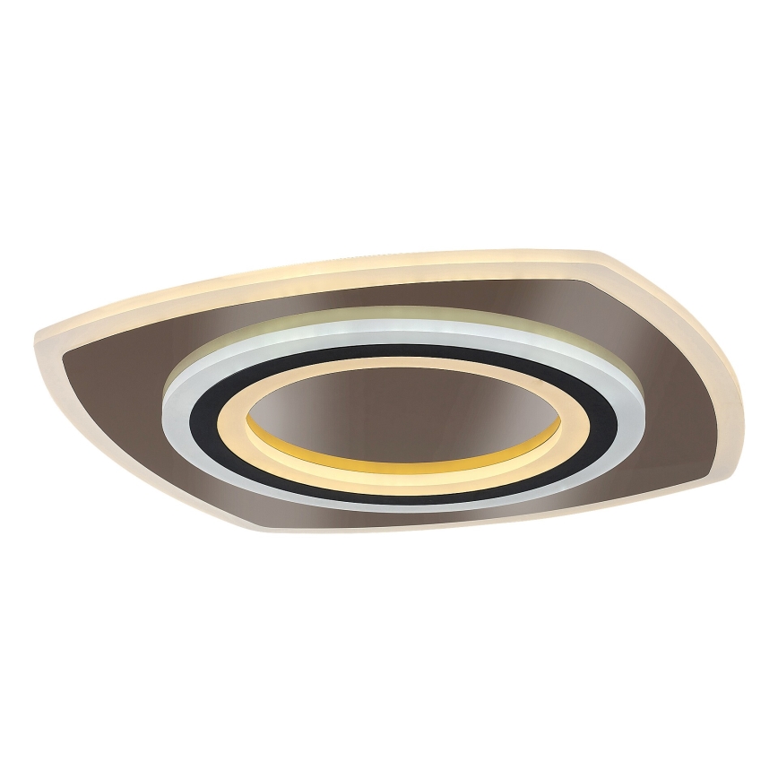 Rabalux - LED Stmievateľné stropné svietidlo LED/60W/230V 3000/4000/6000K matný chróm/čierna + diaľkové ovládanie