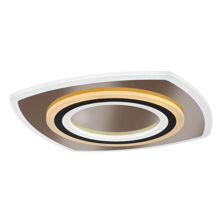 Rabalux - LED Stmievateľné stropné svietidlo LED/60W/230V 3000/4000/6000K matný chróm/čierna + diaľkové ovládanie