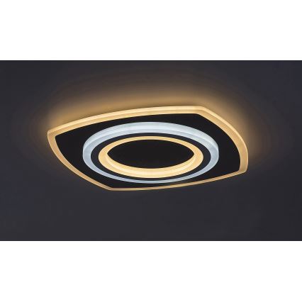 Rabalux - LED Stmievateľné stropné svietidlo LED/60W/230V 3000/4000/6000K matný chróm + diaľkové ovládanie 48x48 cm