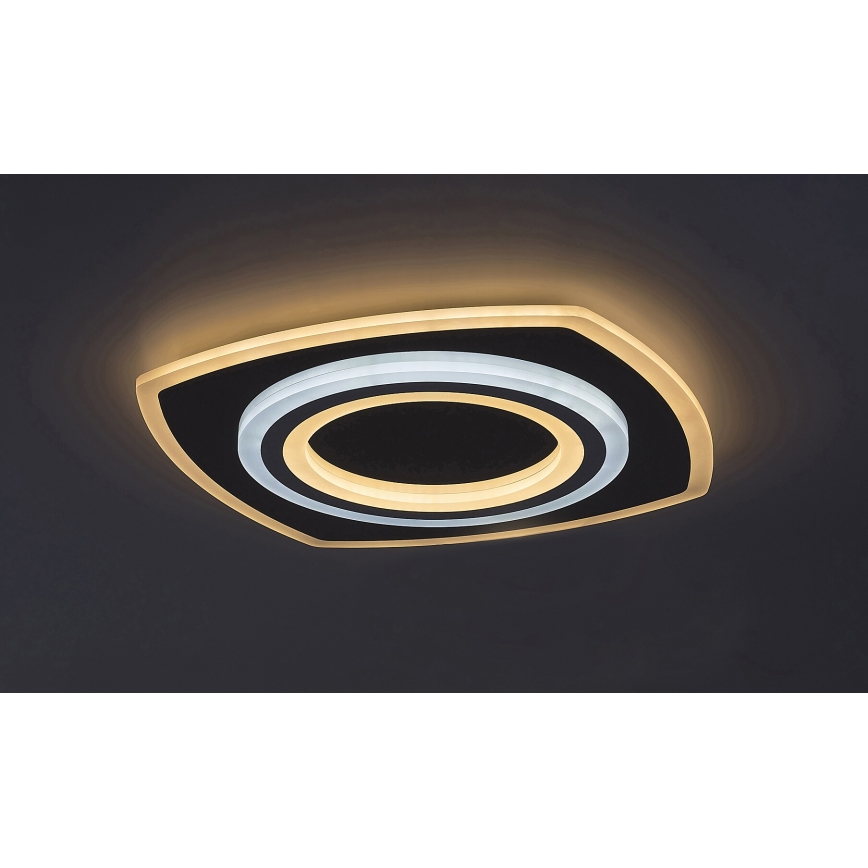 Rabalux - LED Stmievateľné stropné svietidlo LED/60W/230V 3000/4000/6000K matný chróm + diaľkové ovládanie 48x48 cm