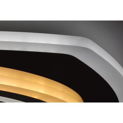 Rabalux - LED Stmievateľné stropné svietidlo LED/60W/230V 3000/4000/6000K matný chróm + diaľkové ovládanie 48x48 cm