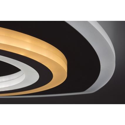 Rabalux - LED Stmievateľné stropné svietidlo LED/60W/230V 3000/4000/6000K matný chróm + diaľkové ovládanie 48x48 cm