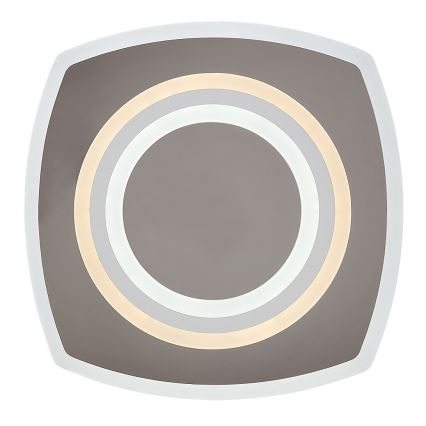 Rabalux - LED Stmievateľné stropné svietidlo LED/60W/230V 3000/4000/6000K matný chróm + diaľkové ovládanie 48x48 cm