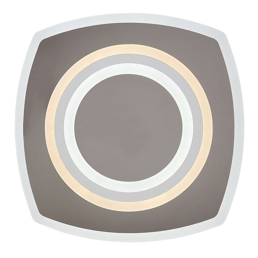 Rabalux - LED Stmievateľné stropné svietidlo LED/60W/230V 3000/4000/6000K matný chróm + diaľkové ovládanie 48x48 cm