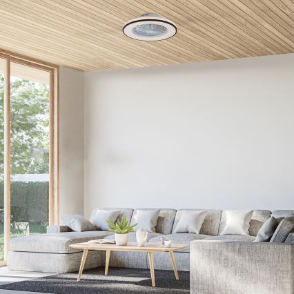 Rabalux - LED Stmievateľné stropné svietidlo s ventilátorom LED/48W/230V 3000-6500K + diaľkové ovládanie