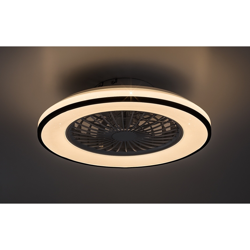 Rabalux - LED Stmievateľné stropné svietidlo s ventilátorom LED/48W/230V 3000-6500K + diaľkové ovládanie