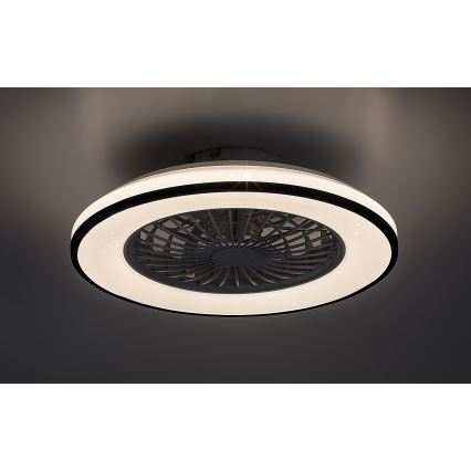 Rabalux - LED Stmievateľné stropné svietidlo s ventilátorom LED/48W/230V 3000-6500K + diaľkové ovládanie