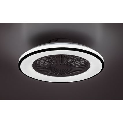 Rabalux - LED Stmievateľné stropné svietidlo s ventilátorom LED/48W/230V 3000-6500K + diaľkové ovládanie