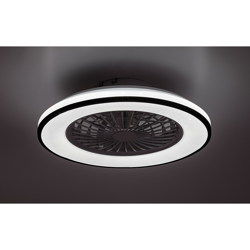Rabalux - LED Stmievateľné stropné svietidlo s ventilátorom LED/48W/230V 3000-6500K + diaľkové ovládanie
