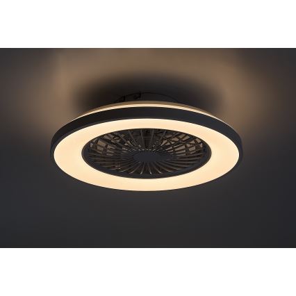 Rabalux - LED Stmievateľné stropné svietidlo s ventilátorom LED/48W/230V 3000-6500K + diaľkové ovládanie
