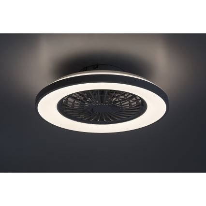 Rabalux - LED Stmievateľné stropné svietidlo s ventilátorom LED/48W/230V 3000-6500K + diaľkové ovládanie