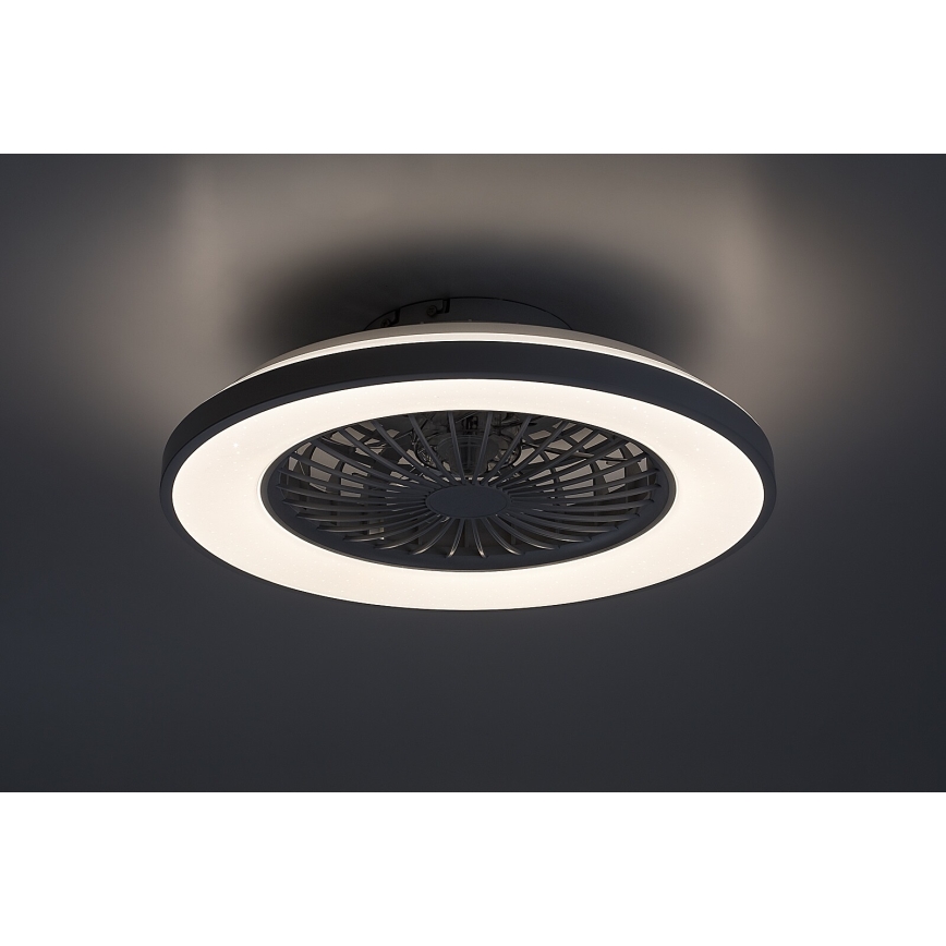Rabalux - LED Stmievateľné stropné svietidlo s ventilátorom LED/48W/230V 3000-6500K + diaľkové ovládanie