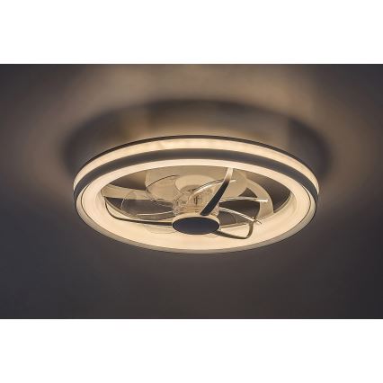 Rabalux - LED Stmievateľné stropné svietidlo s ventilátorom LED/40W/230V 3000/4000/6000K Wi-Fi + diaľkové ovládanie
