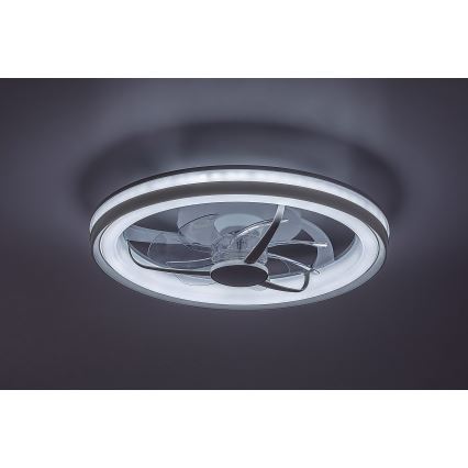Rabalux - LED Stmievateľné stropné svietidlo s ventilátorom LED/40W/230V 3000/4000/6000K Wi-Fi + diaľkové ovládanie