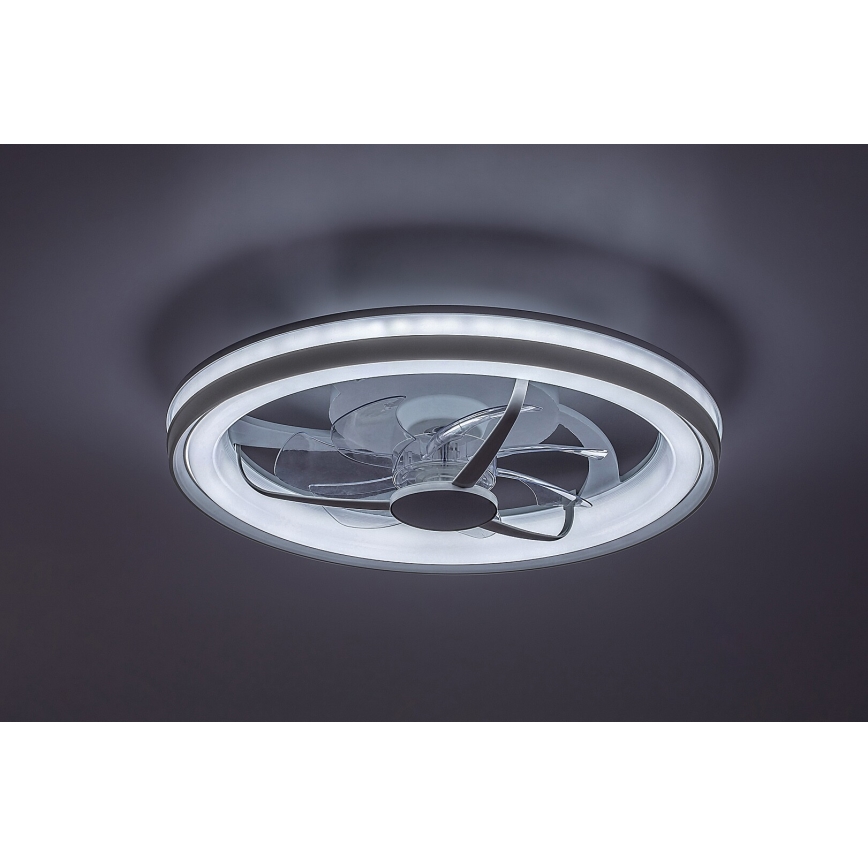 Rabalux - LED Stmievateľné stropné svietidlo s ventilátorom LED/40W/230V 3000/4000/6000K Wi-Fi + diaľkové ovládanie