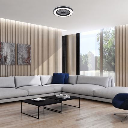 Rabalux - LED Stmievateľné stropné svietidlo s ventilátorom LED/40W/230V 3000/4000/6000K Wi-Fi + diaľkové ovládanie