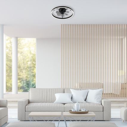 Rabalux - LED Stmievateľné stropné svietidlo s ventilátorom LED/40W/230V 3000/4000/6000K Wi-Fi + diaľkové ovládanie