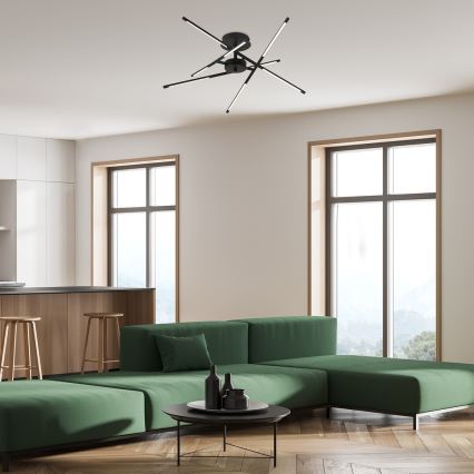 Rabalux - LED Prisadený luster LED/40W/230V 3000K čierna