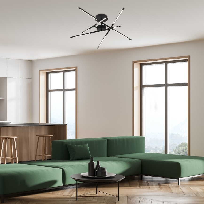 Rabalux - LED Prisadený luster LED/40W/230V 3000K čierna