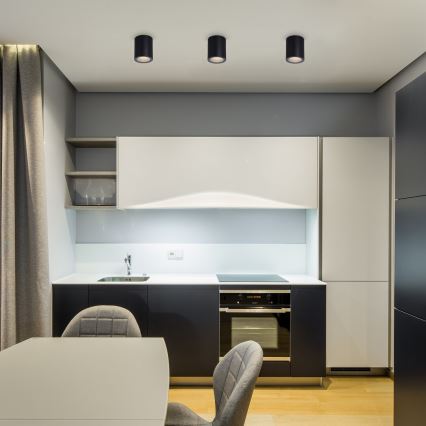 Rabalux - Stropné svietidlo 1×GU10/35W/230V, priemer 7 cm, čierne