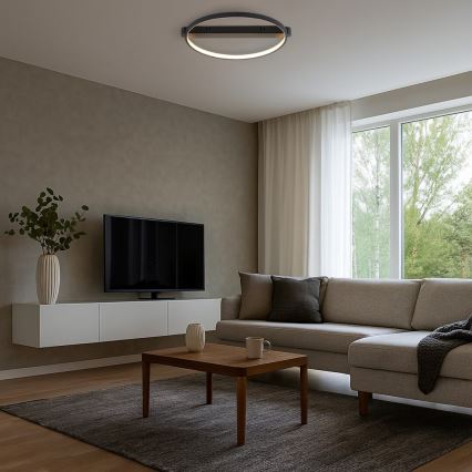Rabalux - LED stropné svietidlo LED/45W/230V 3000K 50x55 cm čierne