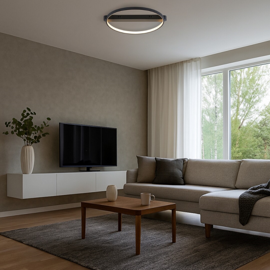 Rabalux - LED stropné svietidlo LED/45W/230V 3000K 50x55 cm čierne