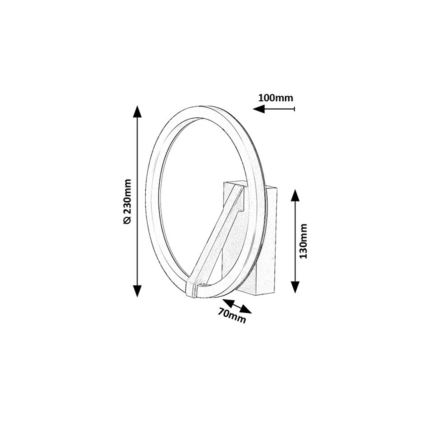 Rabalux - LED Nástenné svietidlo LED/8W/230V 3000K